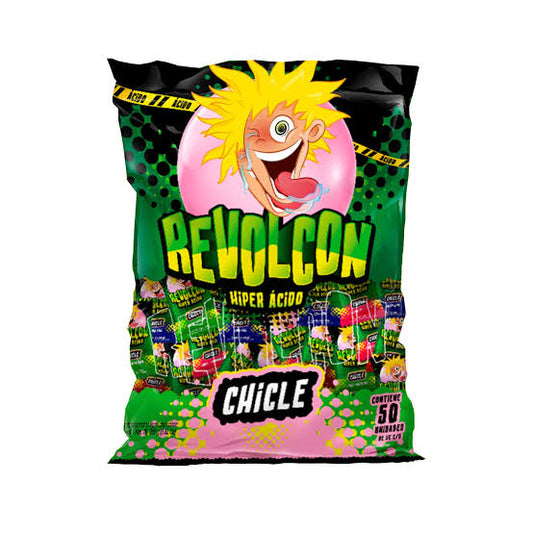 DULCE REVOLCON HIPER ACIDO CHICLE X250