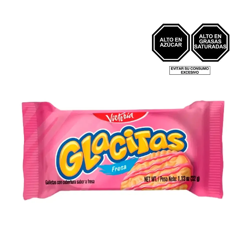 GALLETAS GLACITAS FRESA X32