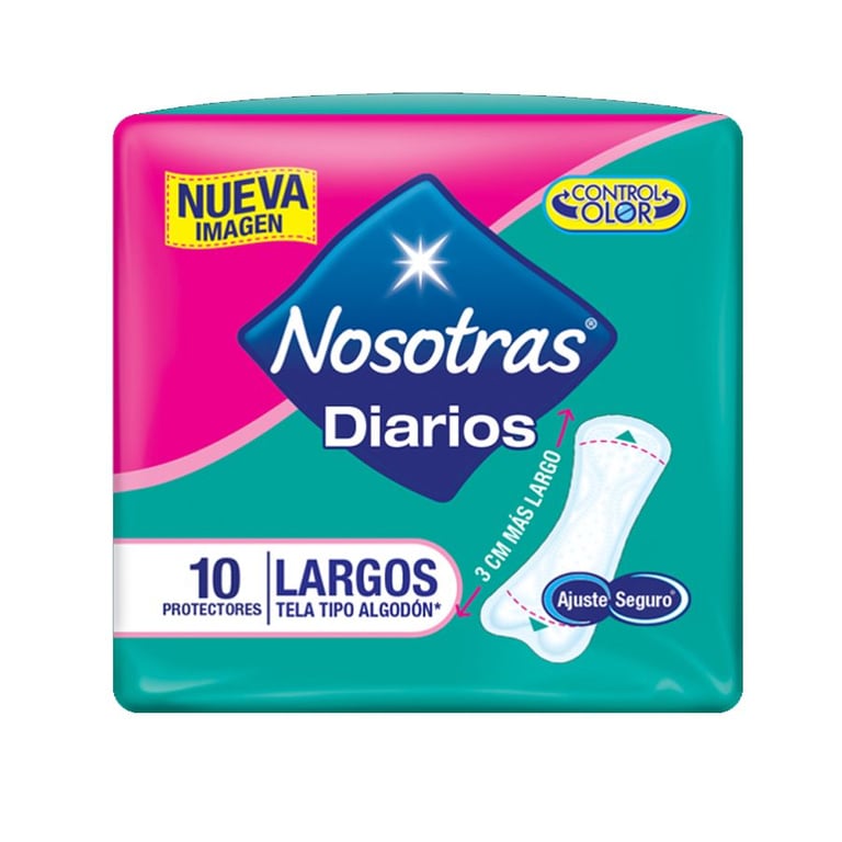PROTECTORES NOSOTRAS DIARIOS LARGOS X10