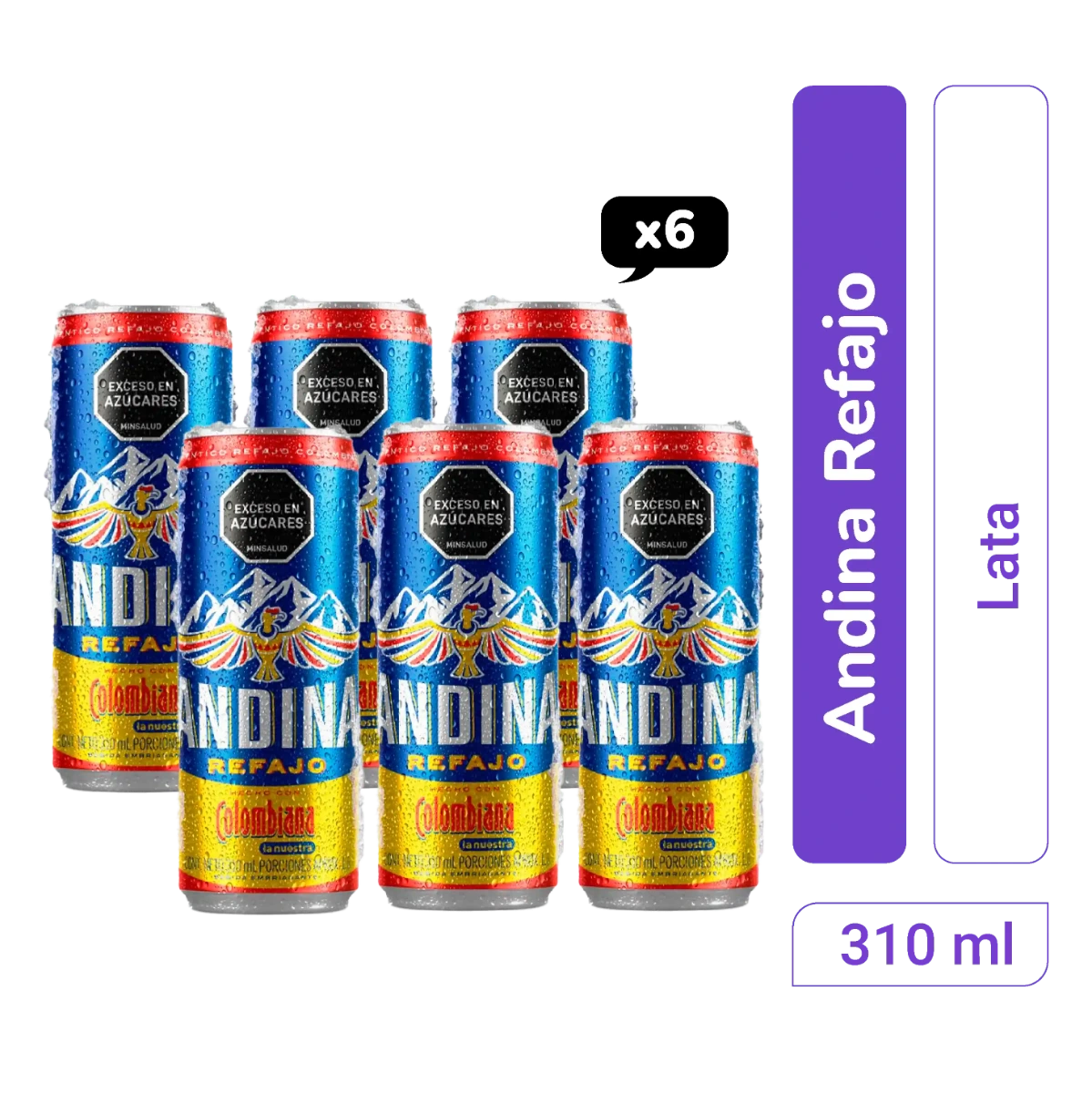REFAJO ANDINA CON COLOMBIANA 6X310