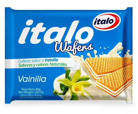 GALLETA ITALO WAFER MINITACO VAINILLA X80