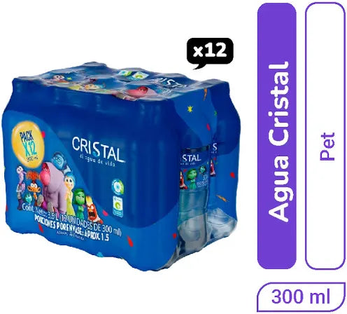 AGUA CRISTAL PACA 12X300