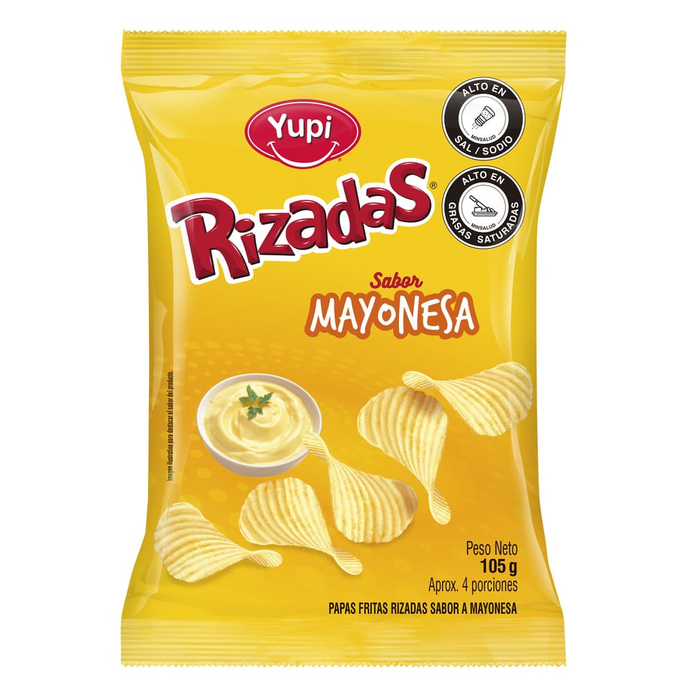 PAPAS RIZADAS MAYONESA X36