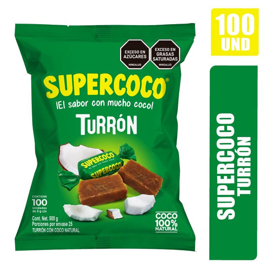 DULCES SUPER COCO TURRON X100